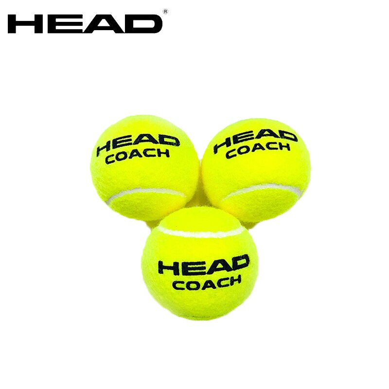 Oprindelige hoved tennisbold naturlige gummi uldkugler hovedtræner uddannelse bold tennis træner tennisbold standard pelotas tenis: 3 stk