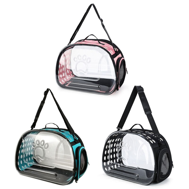 Pet Carrier Case Adjustable Shoulder Strap Collapsible Travel Carrier Lightweight Durable for Small Medium Dogs Cats