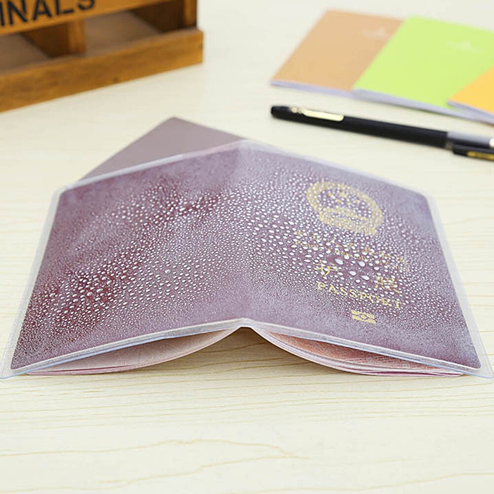 Paspoort Case, Clear Transparante Paspoort Deksel Houder Case Organizer ID Kaart Reizen Protector, 13.519 cm/5.31 "7.48" (Transparant)