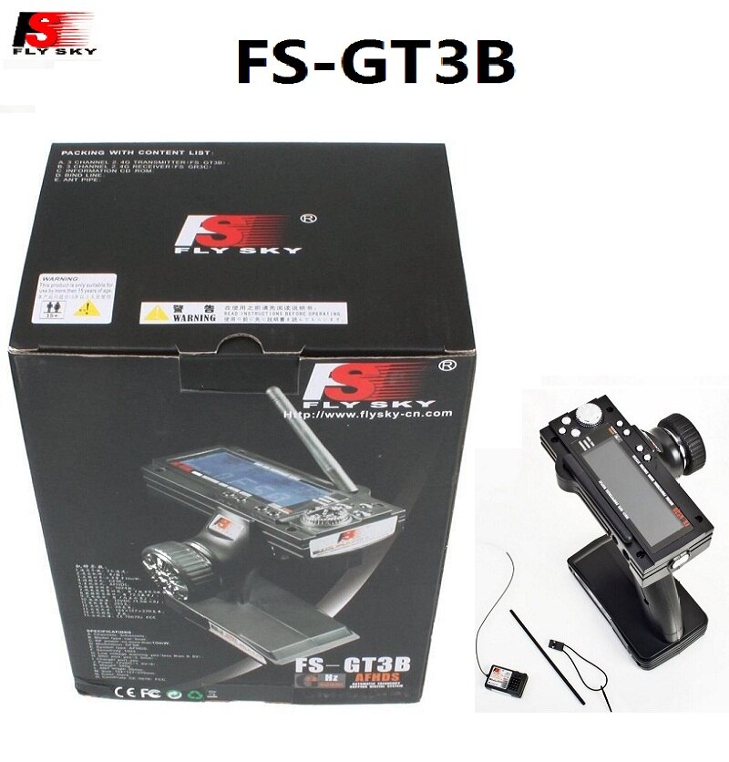 Flysky FS GT3B FSGT3B 2.4G 3ch RC sistemi tabanca uzaktan kumanda