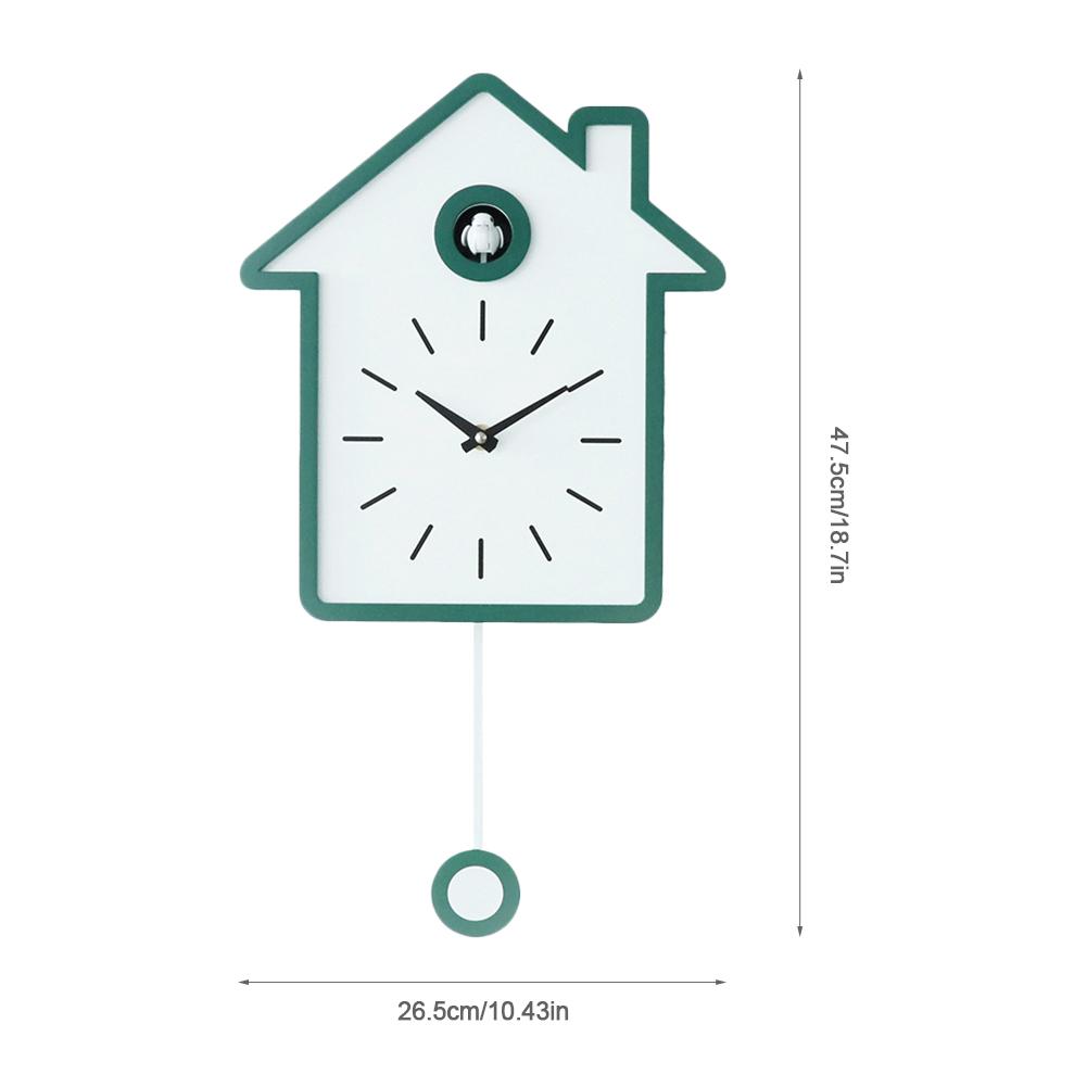 Simple Modern Cuckoo Wall Clock Home Day Time Alarm Living Room Wall Clocks Chiming Clock Home Decorations