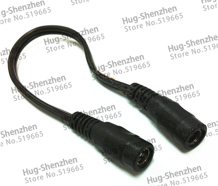 5 pcs DC Power Jack DC Female To Female plug Adapter Connector Cable