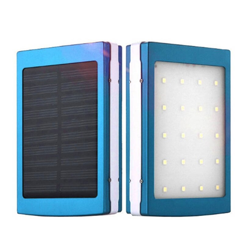 Banco de energía Solar móvil con USB Dual, caja de carga de batería portátil con anidación, cargador de luz para acampada, cargador de batería para teléfono móvil