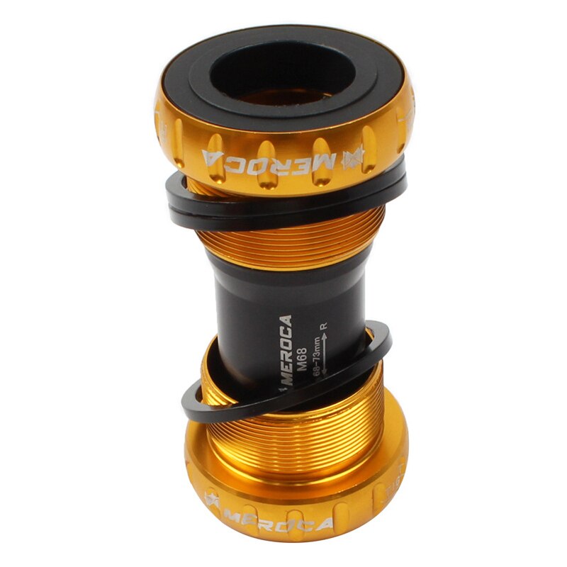 Mountain Bike Colorful Bottom Bracket Axle Integrated Hollow BB Bicycle Threaded Screw-in Center Axle BSA