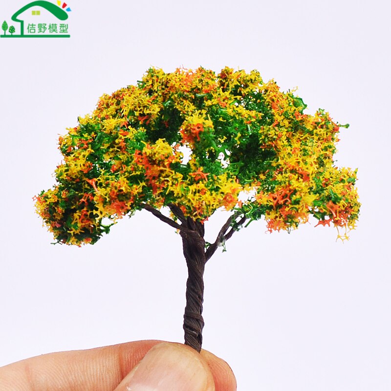 8Pcs 65Mm Miniaturas Arbre Ijzerdraad Bloem Bomen Architectonisch Trein Zand Tafel Landschap Scensry Layouts Model Boom Ho N Schaal