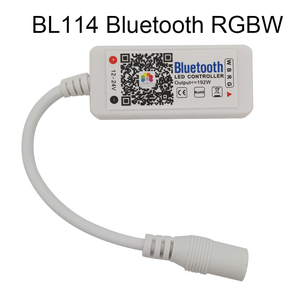 Magic Home Bluetooth WiFi LED Controller IR RF 5V 12V 24V for WS2811 WS2812B SK6812 Single Color RGB RGBW RGBCCT LED Strip: Bluetooth RGBW