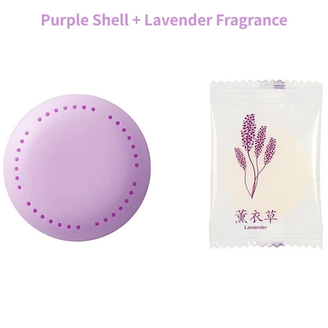 1 st toalett fast luftfräschare aromaterapi doft varaktig för garderob bil hushåll rund luftfräschare badrumsartiklar: Brun