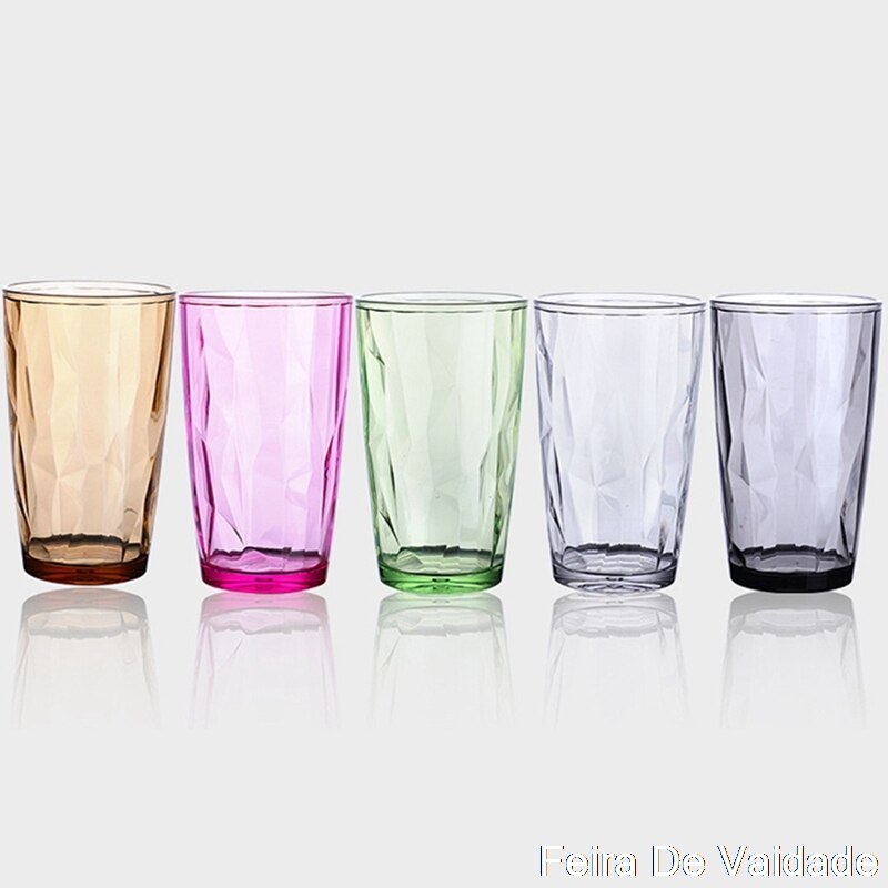 Unzerbrechlich Trinkgläser Wasser Glas Saft Gläser Für Trinken Tee 210-500 Ml transparent Küche Esszimmer Bar Getränk