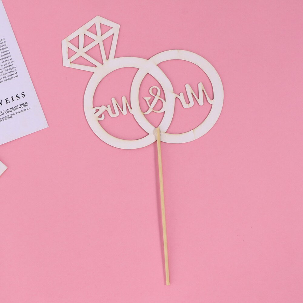1 pc Kuchen Deckel Goldene Glitzernde Diamant Ring Cupcake Kuchen Dekor wählen für Valentinstag Engagement Hochzeit