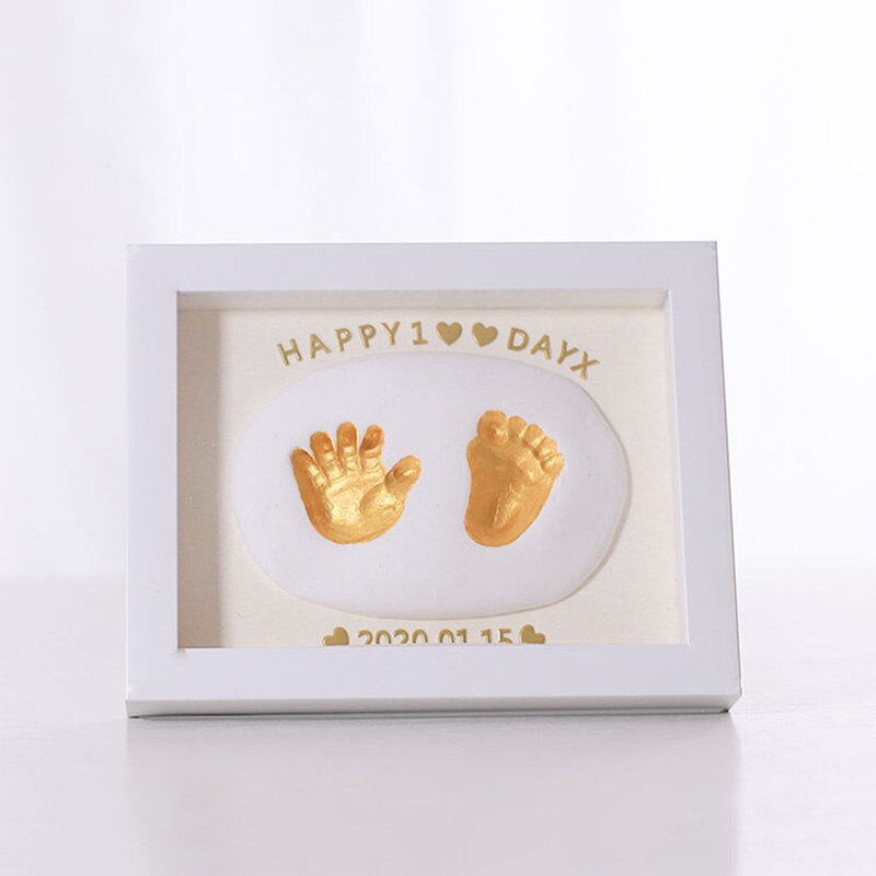 Kit de moulage de bricolage d'argile Non toxique de cadre Photo d'empreinte de bébé pour des Souvenirs et des d'enfants de bébé -né bebe fille bébé empreinte bebe