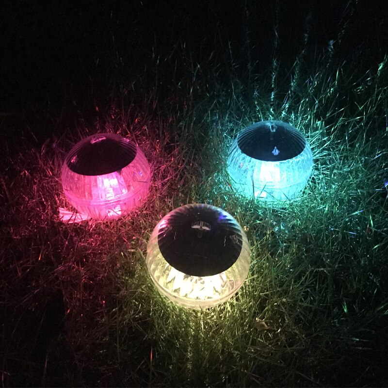 Outdoor Floating Underwater Solar Lamp Solar Powered Color Changing Swimming Pool Party Night Light Garden Solar Pond Light