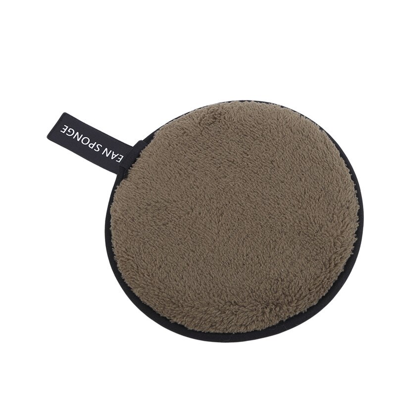 Zachte, veelkleurige make-up puff, microvezel spons, doekje, make-up remover, gezichtsreiniger, make-up tool, schoonheid, koreaanse buffy: Legergroen