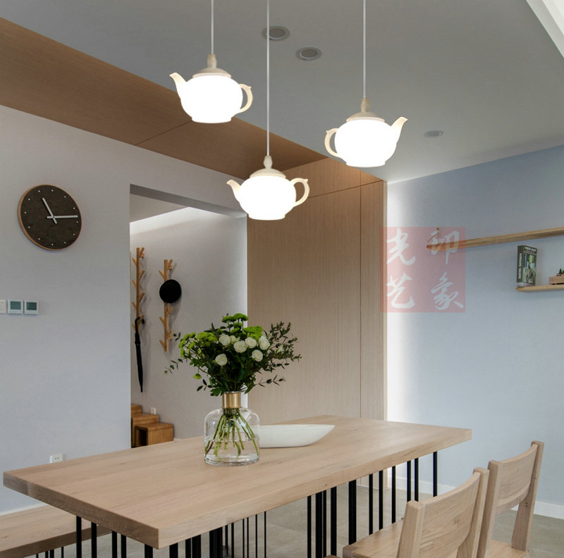 Artpad Modern Art Decorative Teapot Pendant Light Lamps Exterior Dining