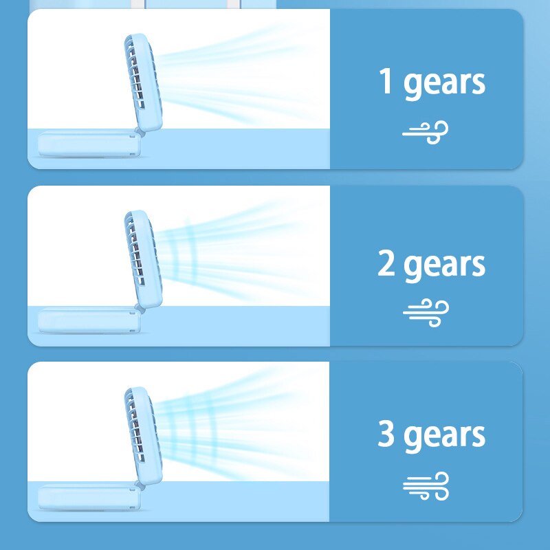 Mini Fan Portable For Handheld Rechargeable Fan Appliances Air Cooler Outdoor Travel Hand Fans With 5000 mAh Charging Treasure