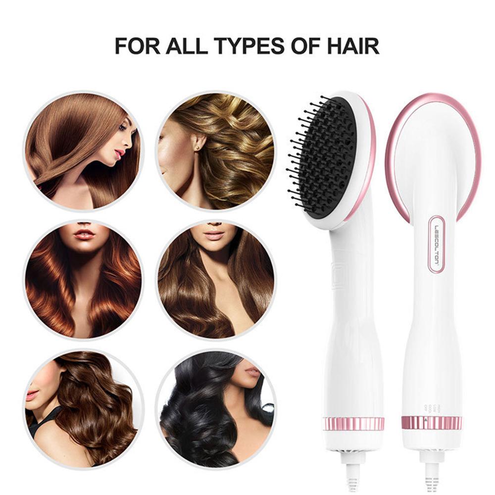 One Step Hair Dryer Volumizer 3 in 1 Air Brush Blow Dryer Comb Curling Hair Straightener Hair Styling Tools