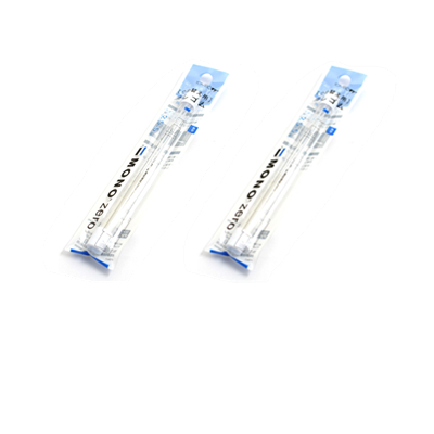 TOMBOW-Goma de lápiz ultrafina MONO Zero, revisión perfecta de Detalles/resaltado para de Manga, borrador de punta redonda/cuadrada: square refill 2 pack