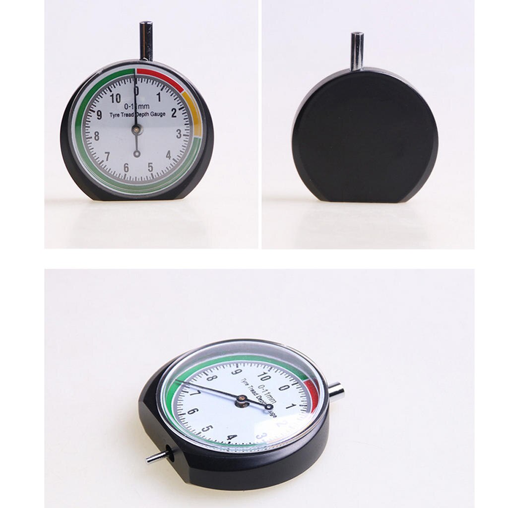 0-11mm Tyre Tread Depth Gauge Car Vehicle Motorcycle Trailer Wheel Measure Red/Yellow/Green Zones