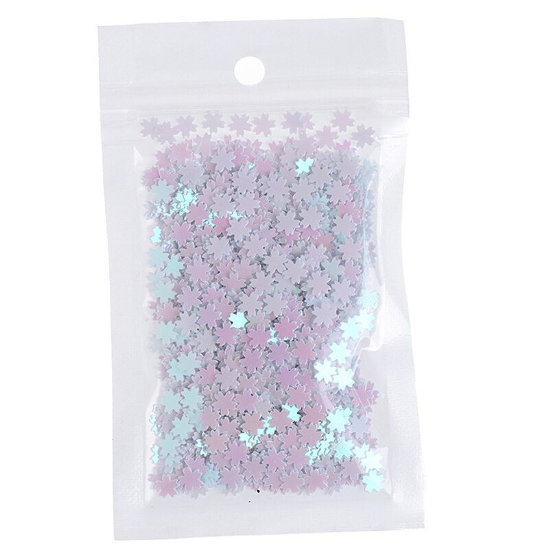 1 bag Ultra-thin Cherry Blossom Slices Filler Iridescent Sakura Cherry Blossom Glitter Resin Supplies Nail Art Decoden DIY Slime: White