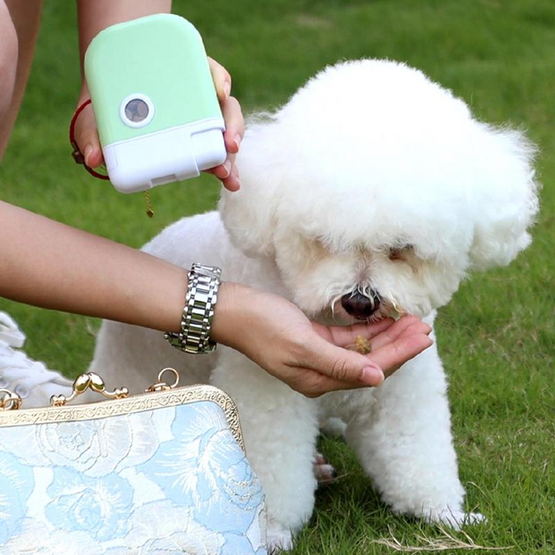 Contenedor de comida de viaje para perros, dispensador de comida para mascotas, contenedores de almacenamiento de alimentos portátiles para perros, gatos y perros