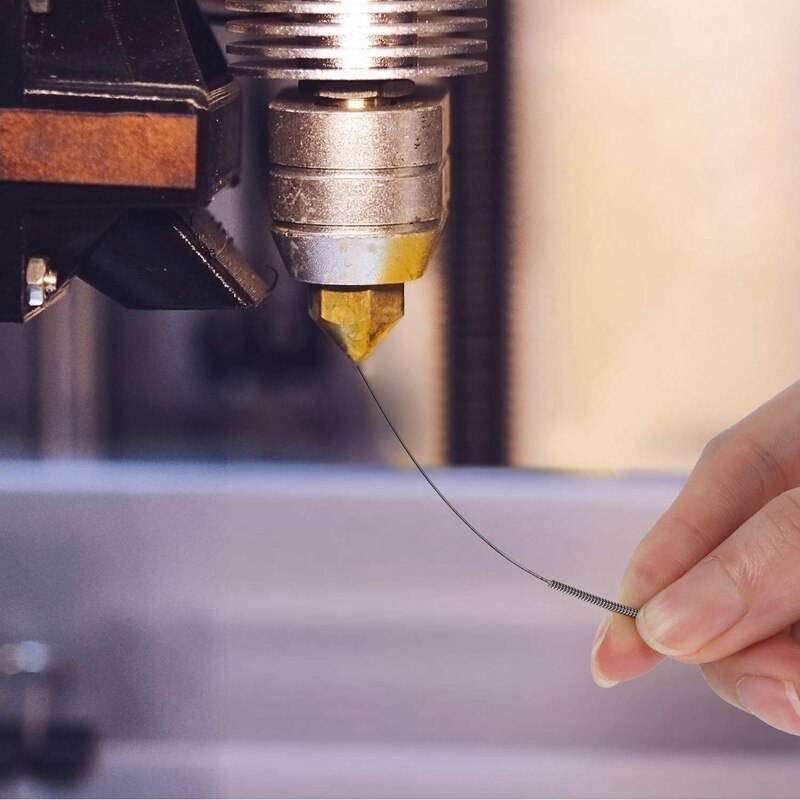 36 Pieces 3D Printer Accessories Include 30 Pieces Printer Nozzles, 5 Pieces Cleaning Needles and 1Pieces Tweezers