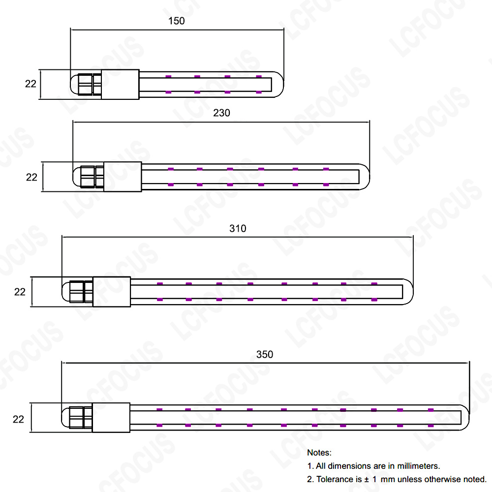 T6 4W 6W 8W 10W LED UV lamp 270nm 280nm UVC IP68 waterdichte lamp 12V 24V voor water lucht sterilisatie zuivering desinfectie