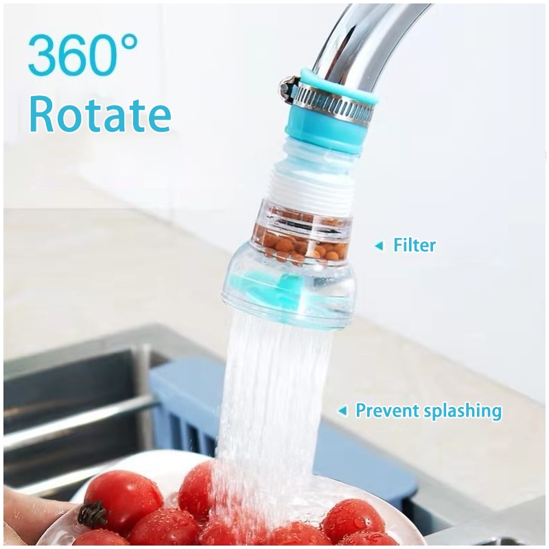 Water Filter Purifier Nozzle Filter Rotatie Keukenkraan Tuiten Sproeiers Pvc Douche Tap Water Saver Voor Huishoudelijke Keuken