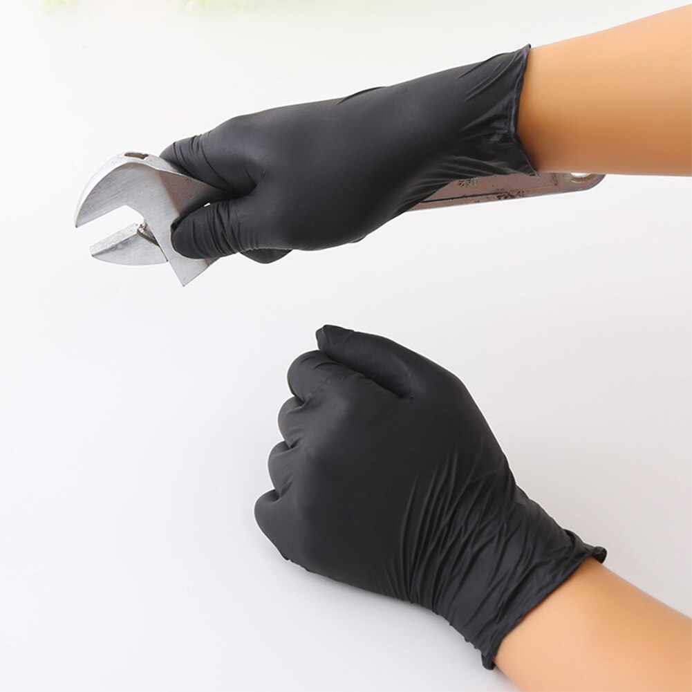 100/50 st märken engångs latexhandskar skyddshandskar hushålls universal rengöringsarbete fingerhandskar
