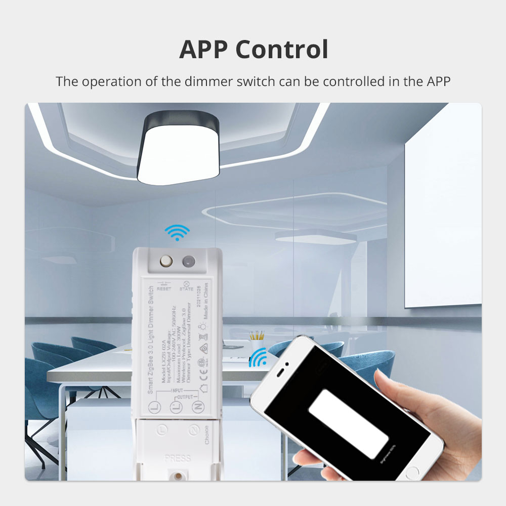 Benexmart Smart Zigbee 3.0 Light Dimmer Switch LED LIght Controller Home Automation Alexa Google Home SmartThings Hubitat