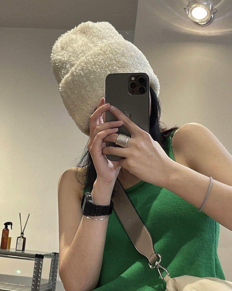 PIECES 17067018 Cappello Invernale Donna A Maglia Oversize - Morbido Con Cashmere