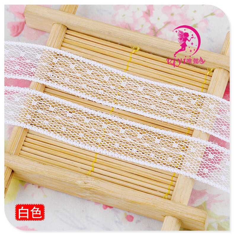 Neue (1 Meter/los) 10mm Spitze Band Spitze Stoff Garnituren für NäHenne Bestickte Trimmen Band Hochzeit/Geburtstag/Weihnachten/Bogen Dekor