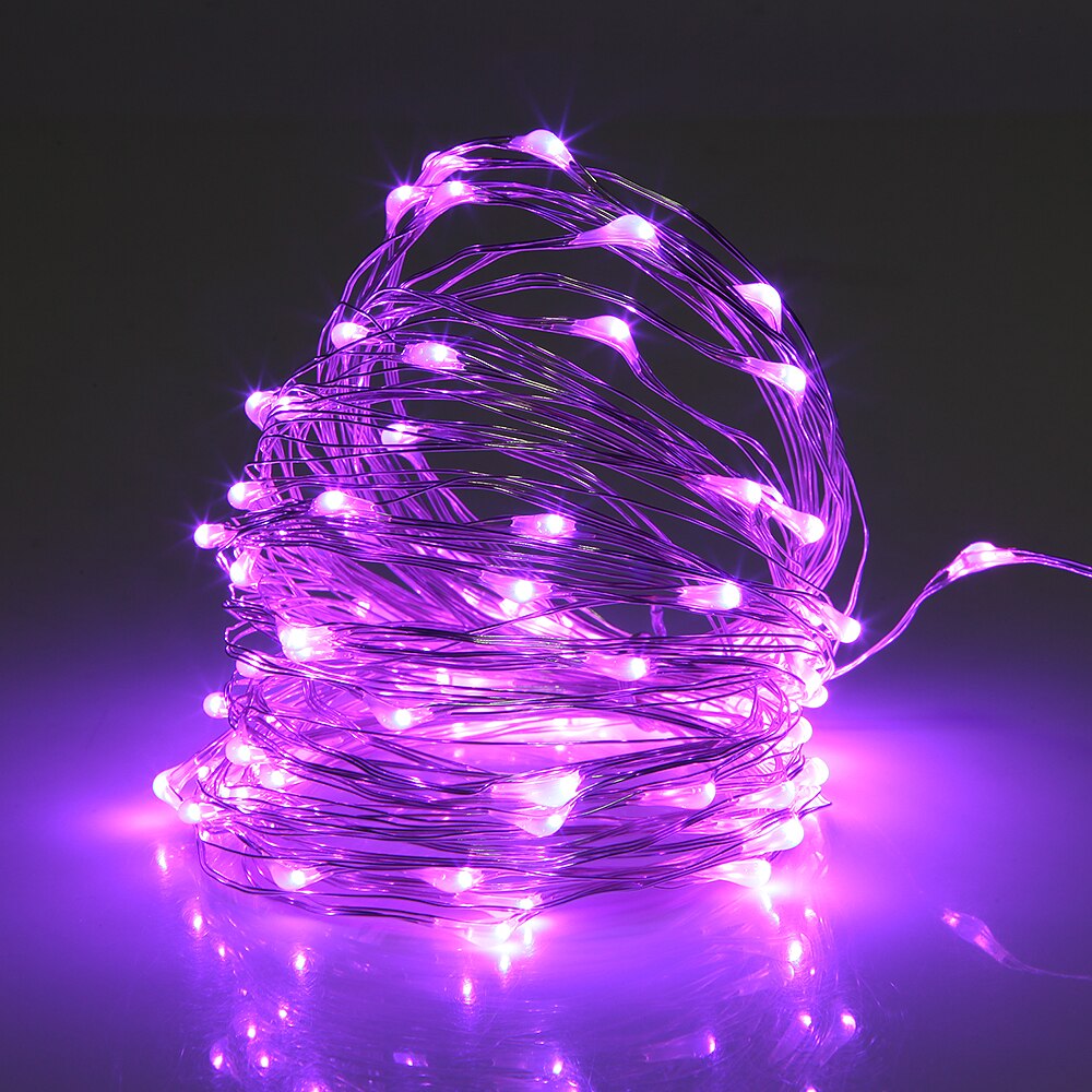 2M String Lights Silver LED Wine Bottle Lights Battery Powered Cork Shape Glass Bottle Stopper Lamp Christmas Garlands Decoratio: Purple