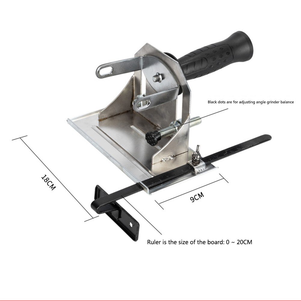45° / 90° / 180°Adjustable Grinder Cutting Depth Positioning Bracket Slotting Base Stand For 100MM Angle Grinder Cutting Bracket