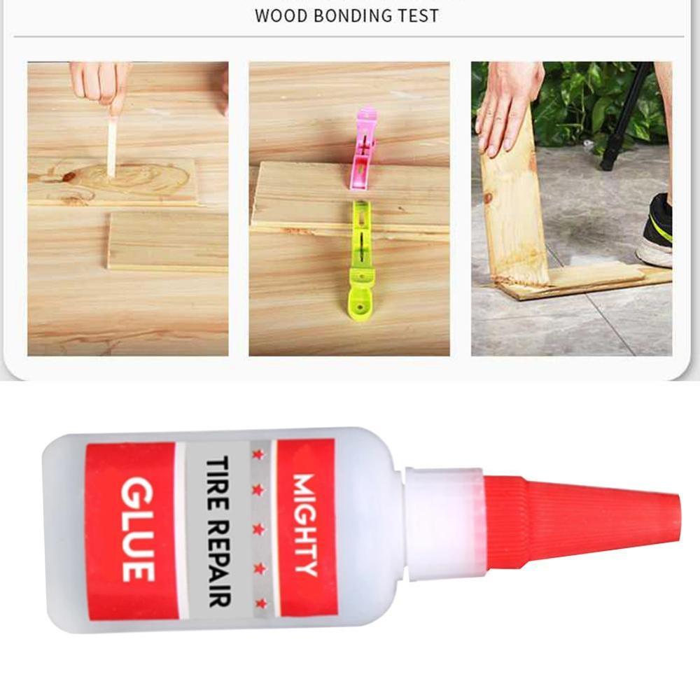 Colle puissante pour réparation de pneus, 30ml, mastic pour crevaison de pneus, Patch de colle pour réparation de vélos, pour métal, plastique, voiture, pneu à souder en bois, Ce Z0O8