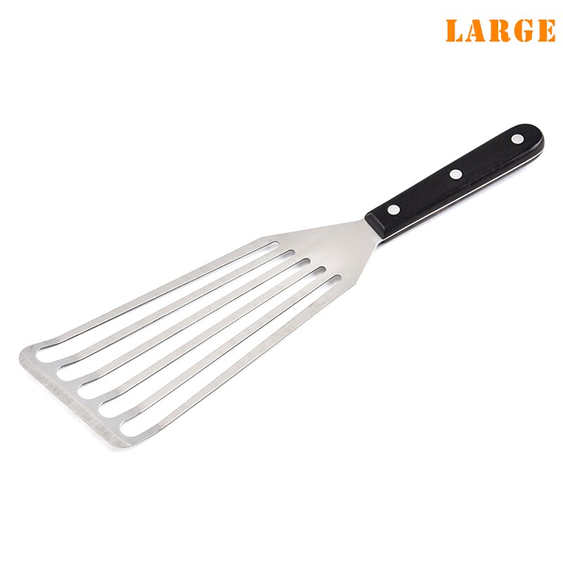 1 Pcs Slotted Turner Fish Spatula Stainless Steel Flexible Kitchen Barbecue Spatula TSH Shop