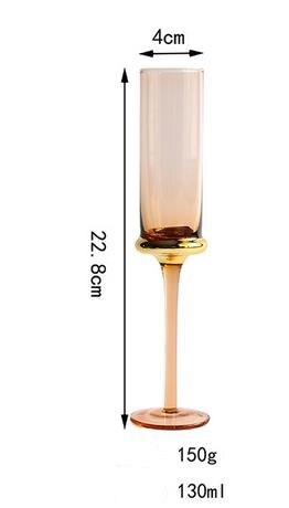 1 pc japanska stylegold glas vin öl glas dagligen champagne vin glas bägare juice kopp hushåll: A