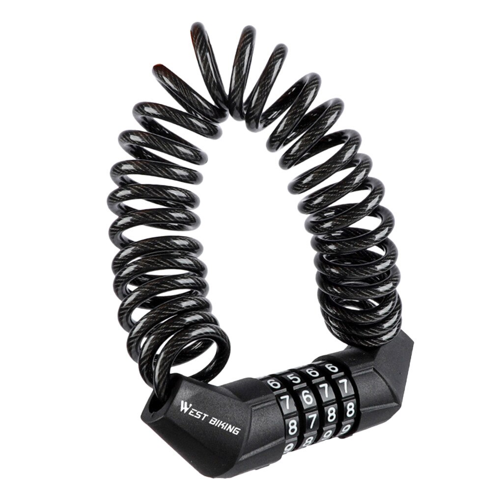 Fietsslot Fiets Codeslot Reizen Helm Lock Bike Wachtwoordbeveiliging Voor Mtb Road Fietsen Zinklegering Fiets Accessoires