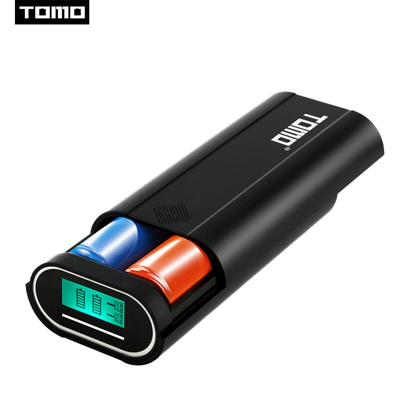 TOMO M2 DIY Power Bank - 2x 18650 Battery Charger - Dual USB Output - LCD Display