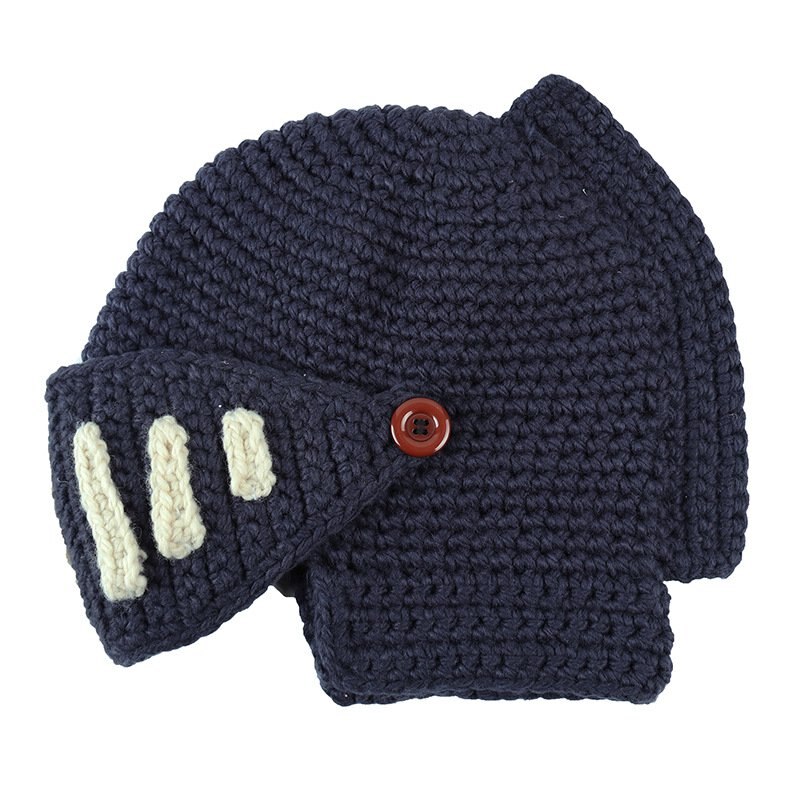 Novità cappello romano berretto invernale cappelli per uomo maschera calda casco da cavaliere berretto lavorato a maglia cappello da gladiatore fatto a mano cappello di alta qualità: L