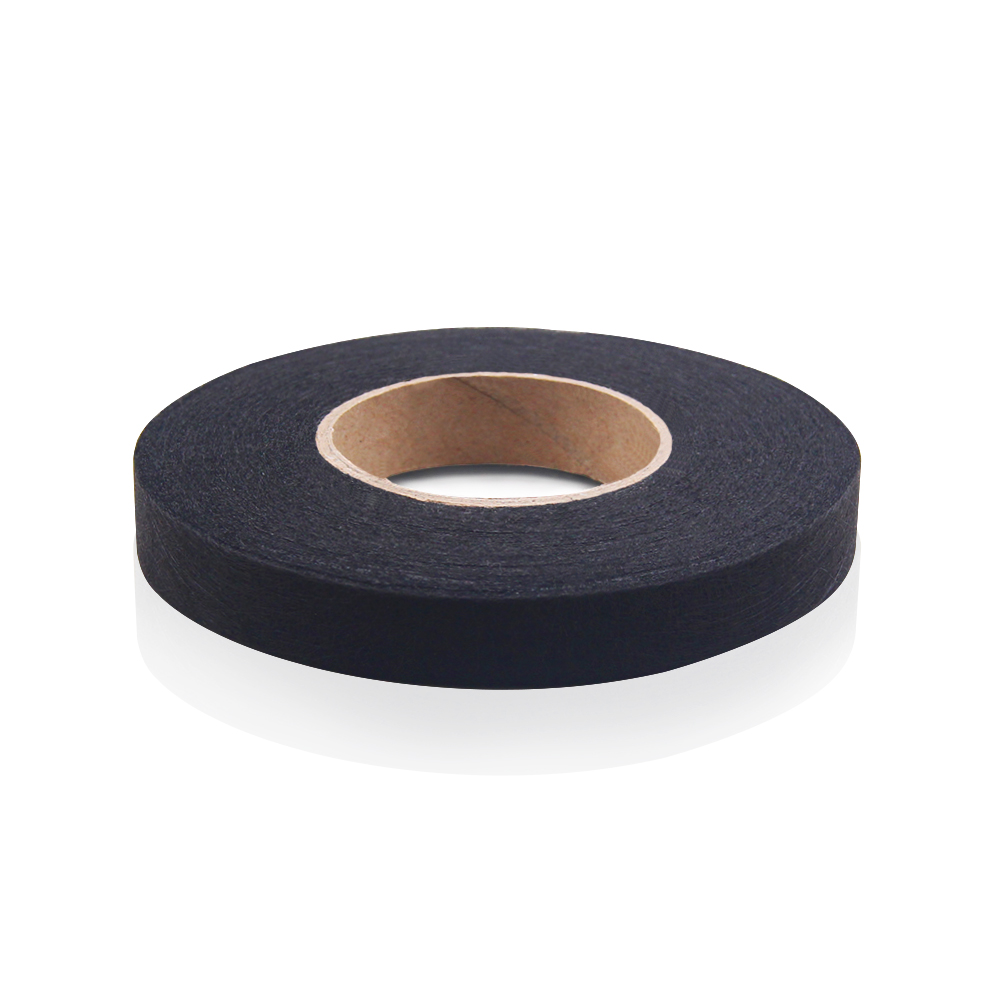 70yds/roll White/Black Double Faced Adhesive Fabric Tape Patchwork Interlinings Iron On Melt Omentum DIY Cloth Garment Accessory: 15mm Black001