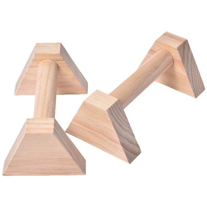 1 paar Gymnastik Handstand Bar Holz Fitness ÜSpund Werkzeug Ausbildung Getriebe drücken-UPS Doppel Stange Stehen