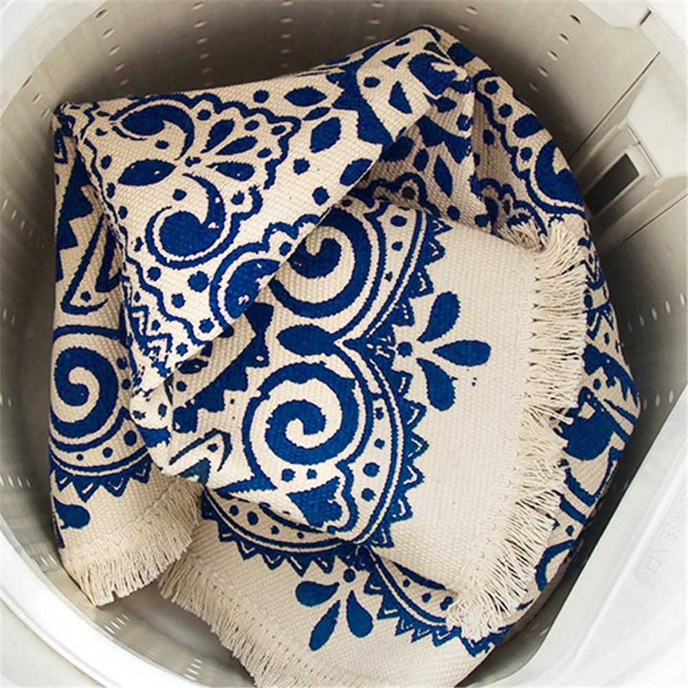 Bohemian Stijl Mandala Patroon Ronde Tapijt Antislip Badmat Soft Thicken Flanel Gebied Tapijt Voor Woonkamer Thuis decoratie