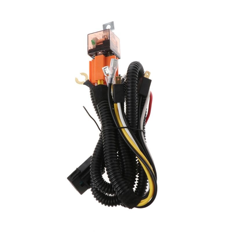 Universal 12V Horn Cable Relay Set Grille Mount Blast Tone Wiring Harness Car W91F