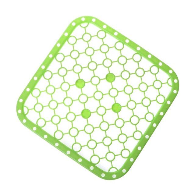 Anti Slip Draining Board Multifunctional Pad Vegetable Fruits Heat Insulation For Dish Sink Practical Kitchen Kitchen Supplies: Light Green