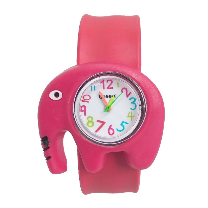 3D Olifant Horloge Kinderen Leren Tijd Speelgoed Klok Meisjes Horloge Voor Kids Kinderen Jongens Horloges Kids Digitale Elektronische Horloge: Rood