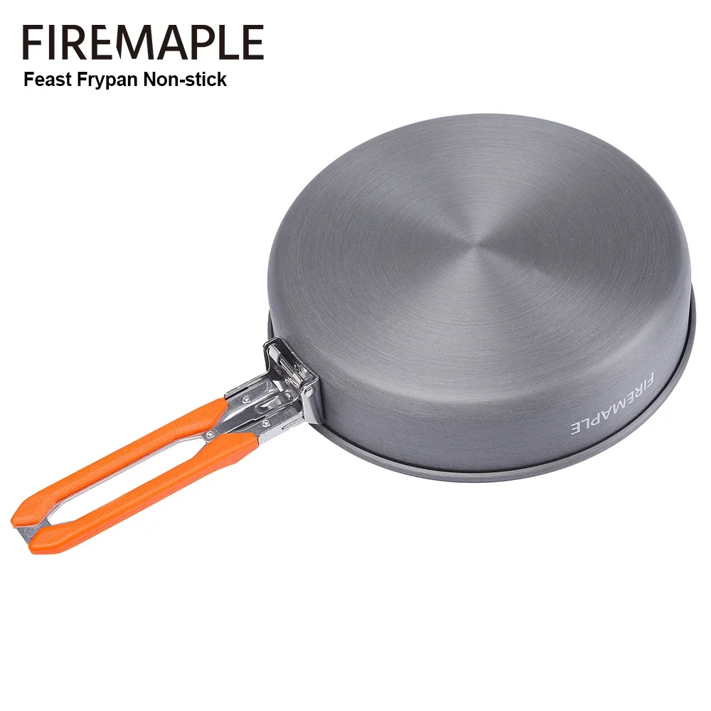 Eld lönn fest non-stick camping stekpanna utomhus vandring stekpanna lätt stick gratis kokkärl 0.9l 262g