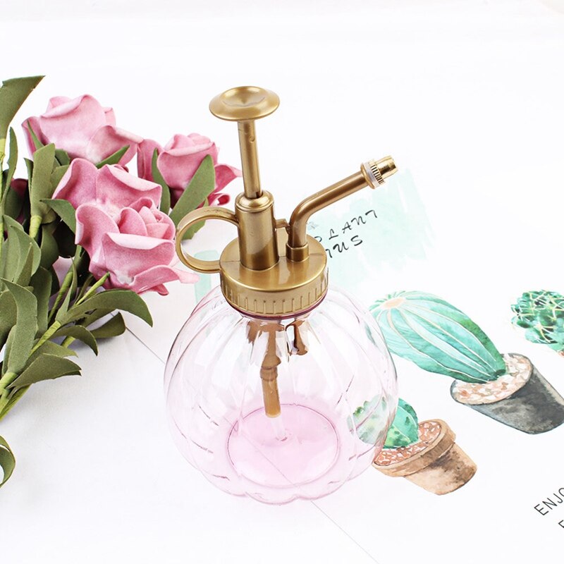 Retro gieter bloem antiek plastic glas brons stijl planten douche knutsel blikken fles klein tuingereedschap