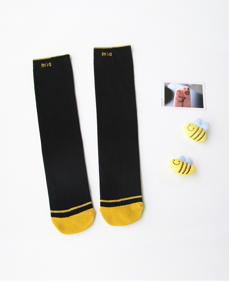 2-6 Jaar Baby Kinderen Panty Katoen Gebreide Panty Kniekousen Voor Meisjes: blue yellow mio