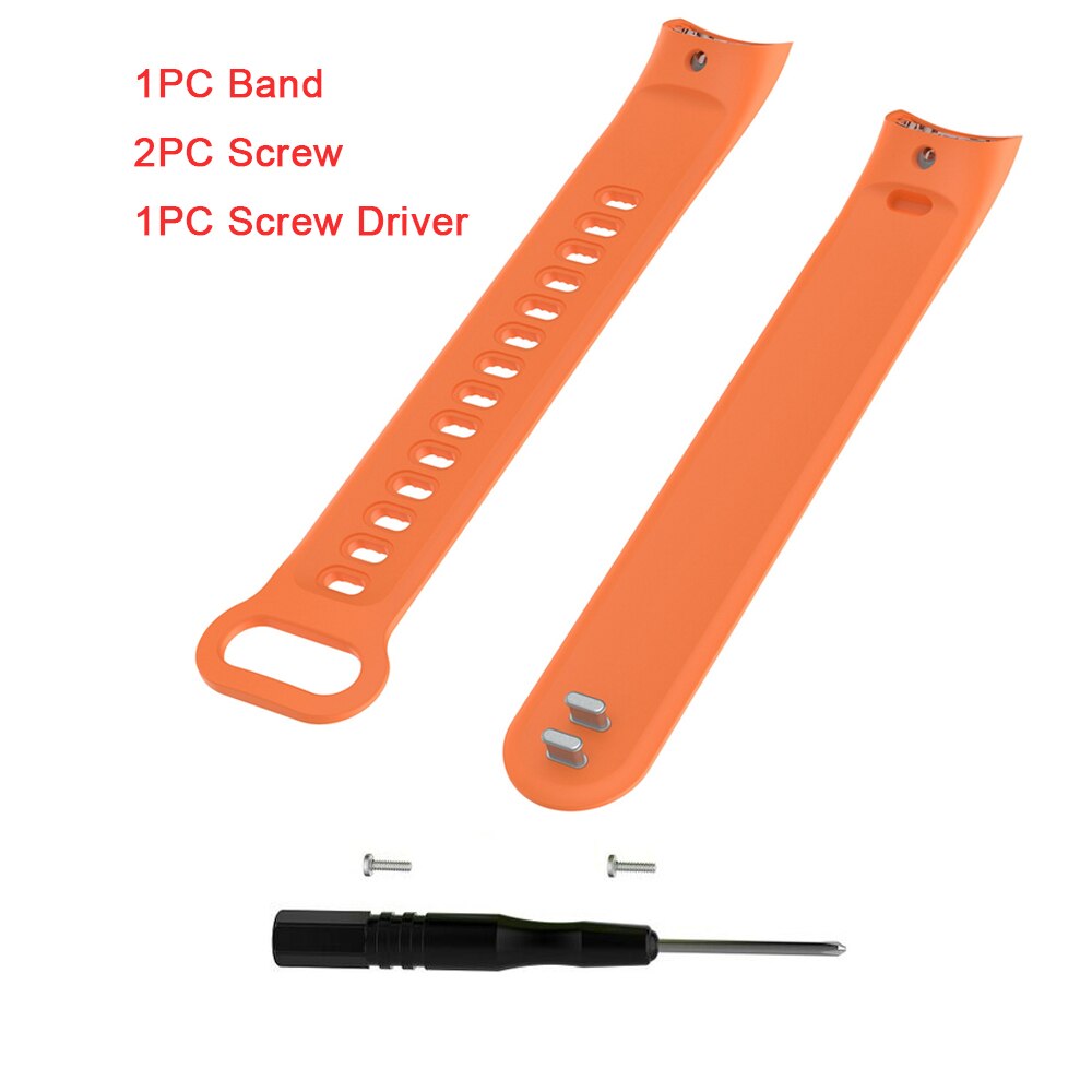 wristbands For Tracker accessories TPE Sports Wrist Band Bracelet Strap for Huawei Honor Band 3 Smart Fitness Tracker 11.26: Orange