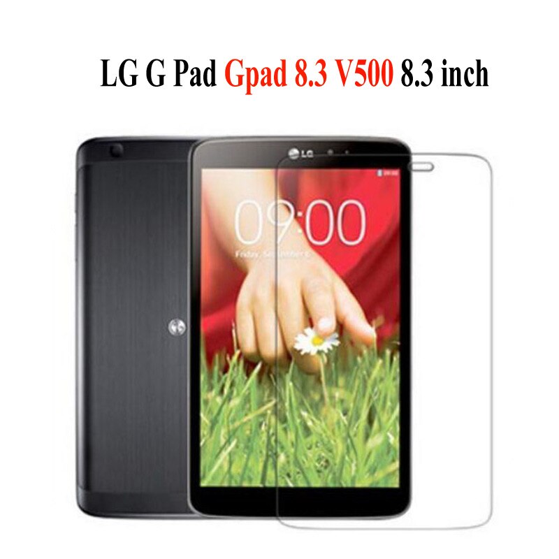 Película de vidrio templado 9H para LG G Pad 7,0 8,0 8,3 10,1 GPad V400 V480 V490 V500 V700 V525 V930 F2 8,0 LK460, película protectora de pantalla: G Pad 8.3 V500