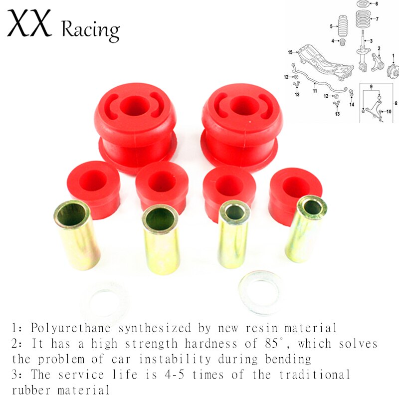 Control Arm Bushing For Subaru WRX STI Forester Outback Liberty Polyurethane Suspension Bushing